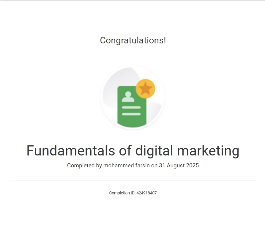 Fundamentals Of Digital Marketing